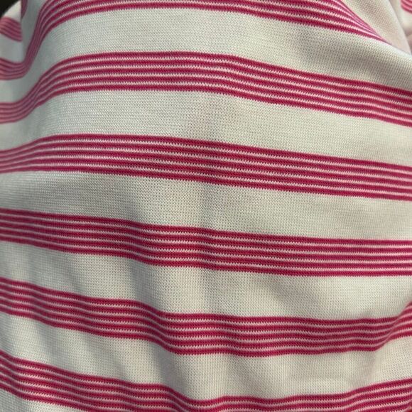 Maeve by ANTHROPOLOGIE pink white striped shirt tee top women’s small - Picture 5 of 7